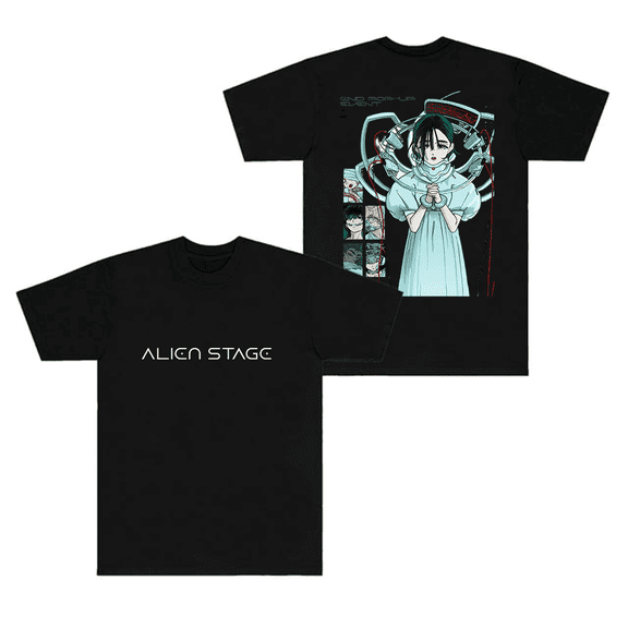 Alien Stage Merch T-Shirt ALNST Pop Up Short Sleeve T Shirts Unisex Men Women Top Tee