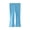 Blue, variant on Onlyliua Girls Solid Color Elastic Waist Slim Flared Yoga Leggings, Stretchy Casual Full Length Pants, Big Kids Trousers For 3-15 Years Old