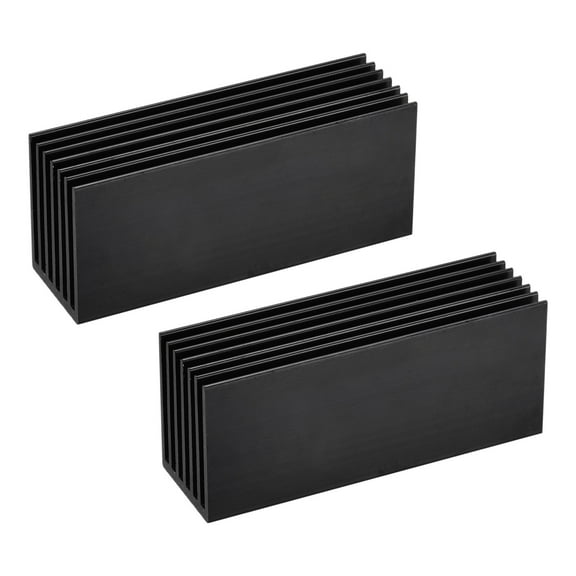 Uxcell 2 Pack M.2 SSD Heatsink Cooler Alloy Aluminum Heat Sink Cooling Sink for PC, 70*22*30mm, Black