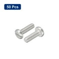 thumbnail image 3 of 304 Stainless Steel Machine Screws, 50 Pack M2.5x8mm Slotted Drive Pan Head Screw Bolts, 3 of 5