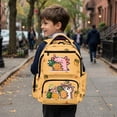 thumbnail image 4 of Yspwyqan Cute Axolotl Pineapple School Backpack for Kids, 17 Inch 600D Polyester Lightweight Bookbag Fits 15.6 Laptop, Multi-Pocket for Elementary Middle Travel Hiking, 4 of 7