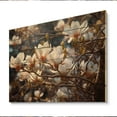 thumbnail image 2 of Designart "Magnolias Creating a Serene Landscape in White and Pink V" Floral Print on Natural Pine Wood, 2 of 5