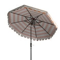 thumbnail image 5 of SAFAVIEH Maui 9' Market Crank Striped Tilt Patio Umbrella, Orange, 5 of 6