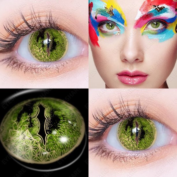 Lentes de contacto de Color Cosplay para maquillaje de ojos, lentes de contacto de belleza de Halloween, lentes de Color cosméticos para ojos, accesorios de Anime