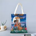 thumbnail image 2 of All Dogs Go to Heaven Bolso de tela con estampado de lienzo para mujer, bolsa de compras reutilizable y estética, con cremallera interior, regalo para mujer,38*45cm., 2 of 6