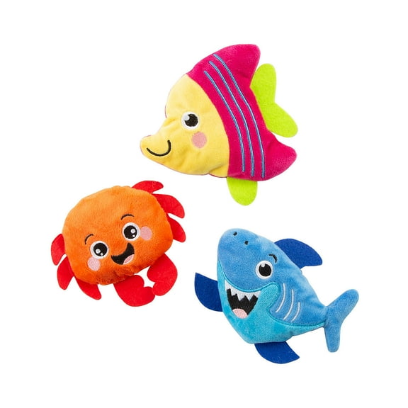 Fun Express Cozykinz Sensory Sand-Filled Under the Sea Stuffed Characters - 12 Pieces