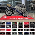 thumbnail image 2 of 80X200Cm;A8 Alfombrilla de exhibición de motocicletas Alfombra antideslizante Alfombras de moto de carreras para Honda Kawasaki Yamaha Bmw Suzuki Alfombrillas de decoración del hogar, 2 of 5