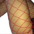 thumbnail image 3 of Women Fishnet Stocking Hollow Out Rhinestone High Elastic Pantyhose, 3 of 6