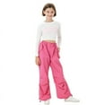 thumbnail image 5 of Rolanko Parachute Pants for Girls Y2K Cargo Trousers with Pockets Harajuku Jogger Pants, 5 of 7