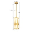 thumbnail image 6 of Crystorama Royston 1 Light Antique Gold Pendant - 7"W x 14"H x 7"D, 6 of 9