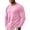 Pink_015, variant on Domuza Mens Long Sleeve Tee Shirts Crew Neck T-Shirts Solid Moisture Wicking Casual Basic Shirt with Pocket Light Purple S