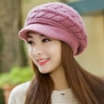 thumbnail image 4 of Leaveforme Women Hat Solid Color Arrow Pattern Autumn Winter Short Brim Dome Hat for Outdoor, 4 of 8