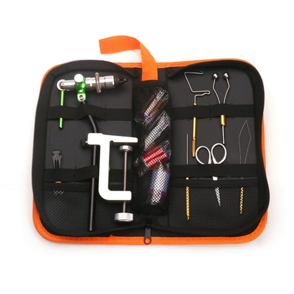 Kit Fly Tying Tools Kit With Fly Tying Threader Needle Whip Finisher Scissors Fly Tying Kits For Flying Fishing Professionals Beginners