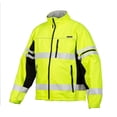 thumbnail image 3 of Jacket, Polyester, Class 3 R, Lime, XL JS137-XL, 3 of 4
