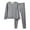 Grey, variant on HBFAGFB Mens Thermal Underwear Set V Neck Thickened Bottoming Shirt Plush Pajama Pants Red Size 2XL