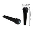thumbnail image 3 of 6Pcs Ebony Wooden Guitar Bridge Pin String Peg Replacement Slotted Bridge Pin for 6 & 12 String Acoustics Guitar, 3 of 8