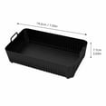 thumbnail image 3 of Reusable Silicone Air Fryer Liners | Rectangular Air Fryer Basket Liner | Tray with Handles for Oven Air Fryer Basket, Baking and Cooking Gifts, 3 of 6
