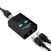 USB Printer Sharing Device Data Transfer Splitter Manual Switching Hubs 2 in 1