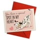 thumbnail image 1 of Tarjeta de felicitación Podagree con forma de perro dálmata de San Valentín, 8 x 5.3 pulgadas, 1 of 8