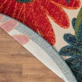 thumbnail image 3 of Nourison Aloha Indoor/Outdoor Ivory Multicolor 7'10" x Round Area Rug (8 Round), 3 of 9