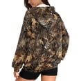 thumbnail image 2 of Garronmavis Camo Forest Deer Full Zip Up Sweatshirt for Women Trendy Oversized Women Long Sleeve Hoodies Stylish Breathable Long Sleeve Winter Fall Outfits Fashion Clothes, 2 of 7
