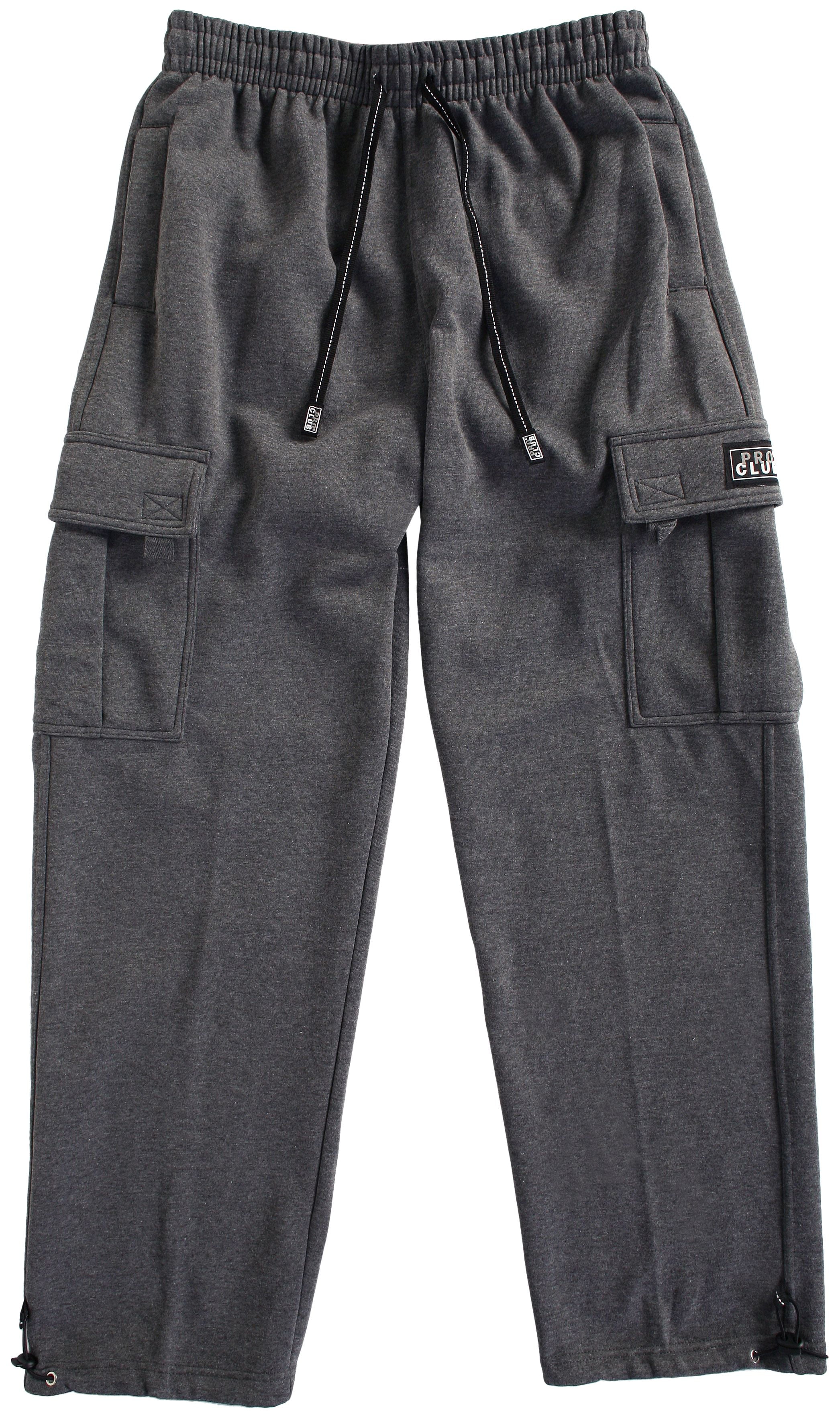 Pro Club Men's Heavyweight Fleece Cargo Sweatpant, Charcoal, Large -  Walmart.com
