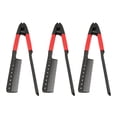 thumbnail image 1 of Hair Straightening Comb, Safe Rounded Comb Teeth 3Pcs V Shaped Styling Hair Comb  for Knotty Hair, 1 of 7