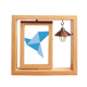 thumbnail image 1 of Origami patron abstracto Azul paloma Marco giratorio de madera 4x6, 1 of 3