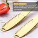 thumbnail image 5 of Cuchillo batidor de mantequilla de 4 piezas hecho de cortador de mantequilla de acero inoxidable con borde dentado Cuchillo de mantequilla multifunción 3 en 1. Afortunado Sencillez, 5 of 5