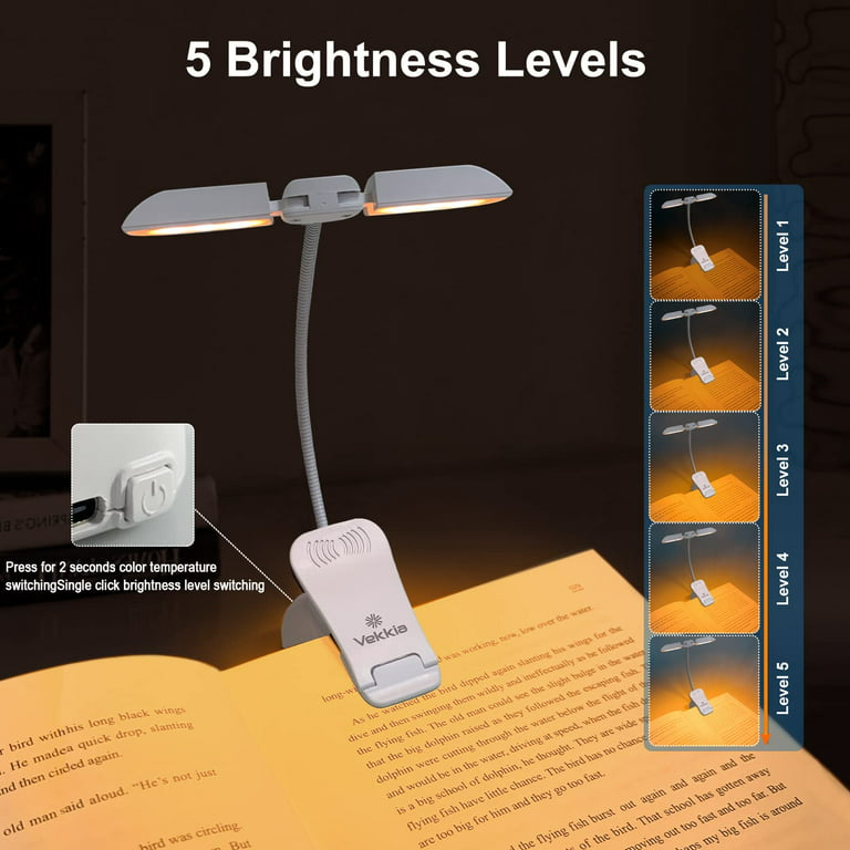 Neck Reading Light Neck Reading Lamps for Book Lamp 3 Light Colors, for  Books in Bed LED USB for Crafts - AliExpress