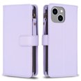 thumbnail image 2 of Compatible with iPhone 14 Plus Premium PU Leather Wallet Case with 9 Card Slots Zipper Pocket and Hand Strap, 2 of 5