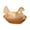 Yellow, variant on Chicken Shaped Dish, Crystal Glasses Hen On Nest Candy Dish with Lid Retro Bowl Jar Table Decoration