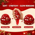 thumbnail image 4 of 2026 Christmas Limited Santa Glitter Dumpling Squishy Toy, Red Squeeze Stress Ball with Christmas鈥慣hemed Storage Box Sensory Fidget Toy, Holiday Party Favor & Birthday Gift for Kids and Adults, 4 of 7