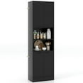 thumbnail image 3 of Spaco 75 Inch Tall Kitchen Pantry Cabinet, Cupboard with Doors and Shelves, Cabinet for Indoor, Black, 3 of 10