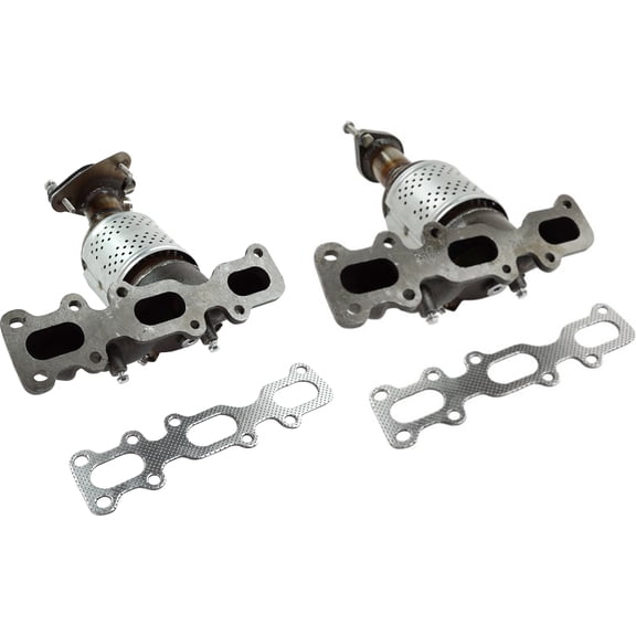 Garage-Pro Front, Firewall and Radiator Side 2-PC Direct-Fit Catalytic Converter Kit Replacement for Ford Explorer, Taurus 2013-2019, Edge 2015-2018 3.5L Firewall Side 46-State Legal