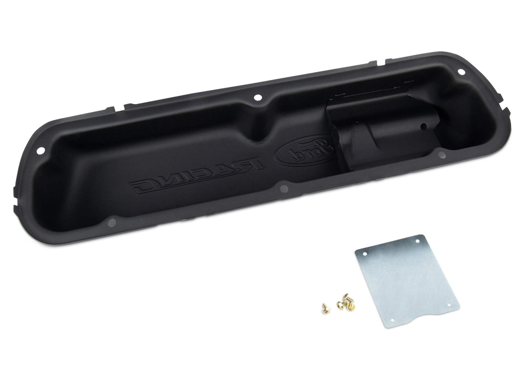 Black Steel Valve Cover Set w/Ford Racing Logo
