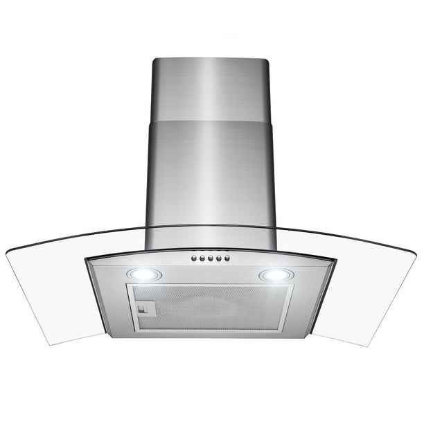 AKDY 30” Wall Mount Kitchen Range Hood 3 Speed Push Button Control