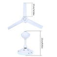 thumbnail image 5 of WINDLAND 12V Mini Ceiling Fan 5.5x2.1mm 20W for Outdoor Camping Tent Fan Easy Operation, 5 of 7