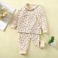 thumbnail image 2 of masbird Toddler Girls Boys Pajama Sets Cotton 2 Piece Long Sleeve Kids Sleepwear Infant Kids Girls Boys Cute Graphic Cotton Pajamas Set(Light Blue,3-4 Y), 2 of 6