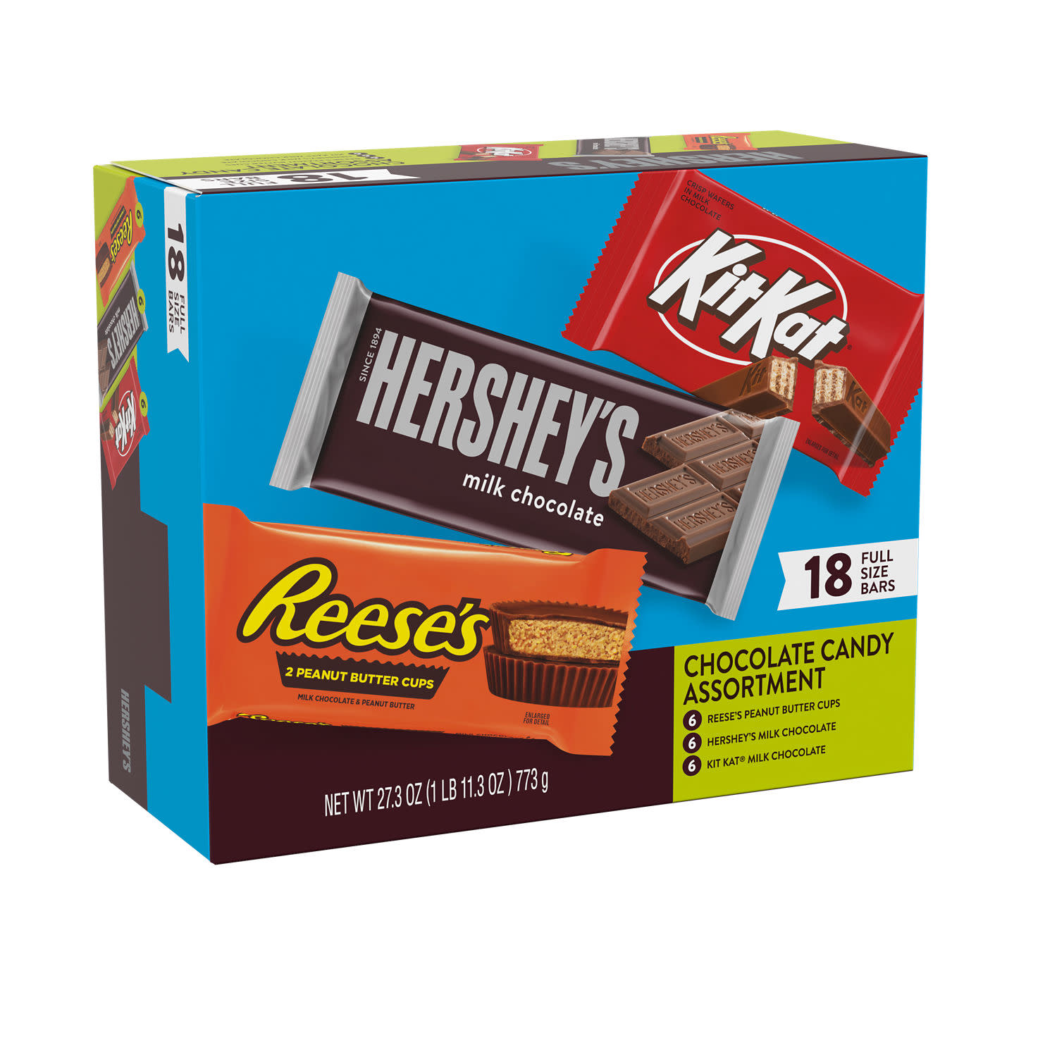 Hershey's, Kit Kat & Reese's Full Size Variety Box, 27.3 oz photo 2