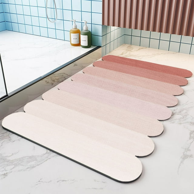 Sentmoon Bath Rug- Super Absorbent Quick Dry- Rubber Backing Non Slip -Washable Bathroom Floor Mats- Shower Rug For In Front Of Bathtub-Shower Room -16x24- Todays Deals Clearance Sales