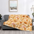 thumbnail image 2 of Fotbe Various Bread Manta de Franela con Estampado, Manta Ultrasuave para Cama, Sofá, Auto, Hipoalergénica y Antibolitas-40"x30", 2 of 6