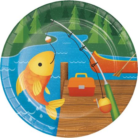 Camping Round Dessert Plates 24 Count for 24 Guests