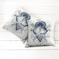 thumbnail image 6 of Ambesonne Adventure Throw Pillow Cover 2 Pack, Boho Mountains Arrows, 24", Dark Blue White, 6 of 7