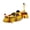 TIV1 Interceptgolden, variant on TIV1 Tornado Intercept Vehicle Collectible Model, Rolling Wheels & Deployable Anchoring Claws, Storm Chaser Truck Display Figure, Regular & Gold Version Available