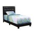 thumbnail image 3 of Glory Furniture Caldwell Faux Leather Panel Twin Bed in Black, 3 of 8