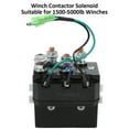 thumbnail image 4 of Winch Solenoid, Dependable Winch Contactor Heavy Duty Black  For ATV For 1500-5000lb, 4 of 8