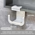 thumbnail image 1 of Dispensador de Toallas de Papel En Forma de U para Debajo Del Estante: Se Instala Sin Necesidad de Taladrar, con Adhesivo o Clip para Montaje En Pared. Dispensador de Papel Higiénico con Ganchos Late, 1 of 7