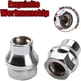 thumbnail image 3 of 24PCS 12x1.5 Chrome Extend Open Lug Nuts, 0.27 inch(7mm) Shank M12x1.5 Thread Aftermarket Wheels Lug Nuts for Tacoma 4Runner Tundra FJ Cruiser Ventury Sequoia Fortuner Land Cruiser HILUX GX460, 3 of 8