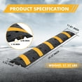 thumbnail image 2 of Garvee 2-Pack 6 Ft Rubber Cable Protector Ramps, 2 Channel Heavy Duty Cable Wire Cord Cover Traffic Speed Bump, 22000 Lbs Load Capacity Driveway Hose Protective Track with Anti-Slip Surface, 2 of 11
